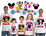 Minnie & Daisy Birthday Shirt, Custom Shirt with any Name and Age, Family Matching Minnie Daisy Birthday Shirt, M&D