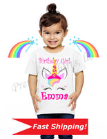 Unicorn Birthday Shirt, Custom Birthday Shirts, Custom Unicorn Birthday Shirt