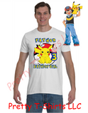 Girl Pikachu Pokemon Birthday Shirt, Custom Pokemon Birthday Shirts, Girl Pikachu Shirt, Pikachu Shirt, GIRL